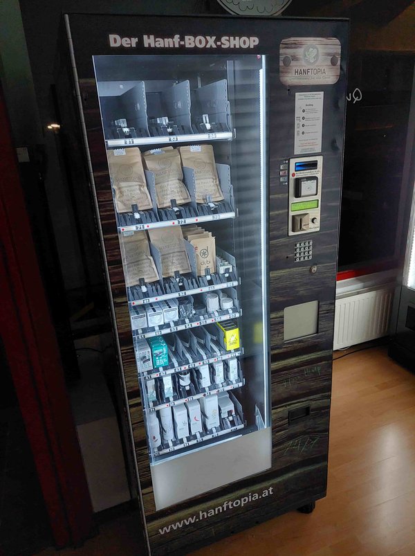 CBD automat - Hanfautomat in Bregenz aus Vorarlberg am Bodensee nähe Lindau und Friedrichshafen