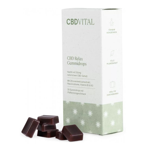 CBD Relax Gum Drops - Peppermint Flavour